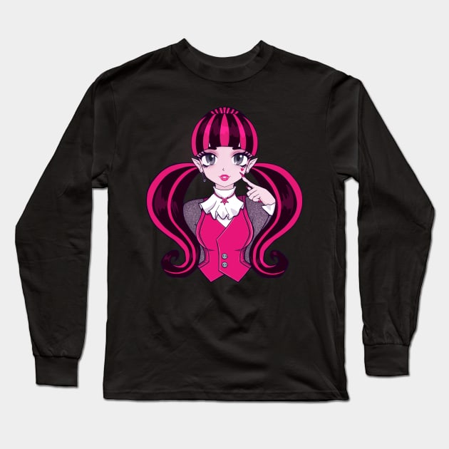 Monster High Draculaura Long Sleeve T-Shirt by Pastelpandabum